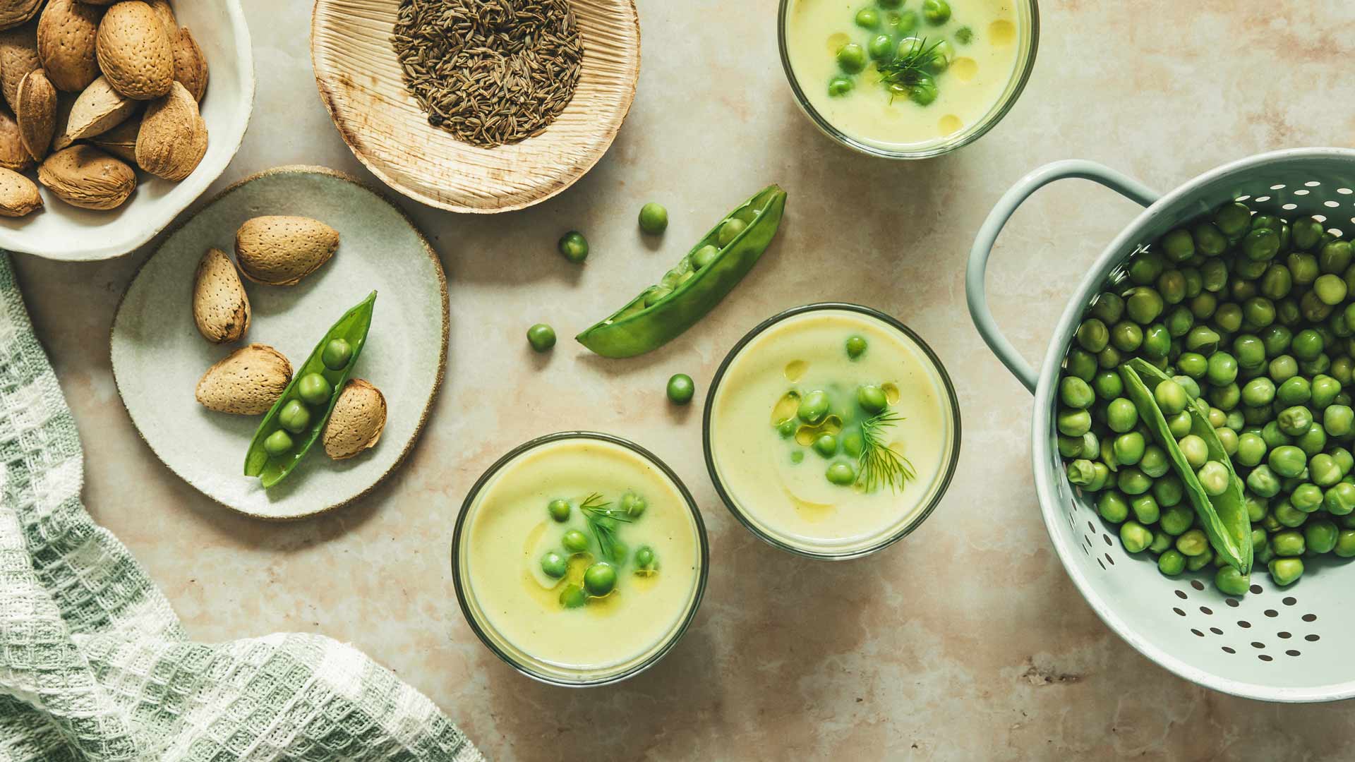 Gaspacho Petits pois Amande