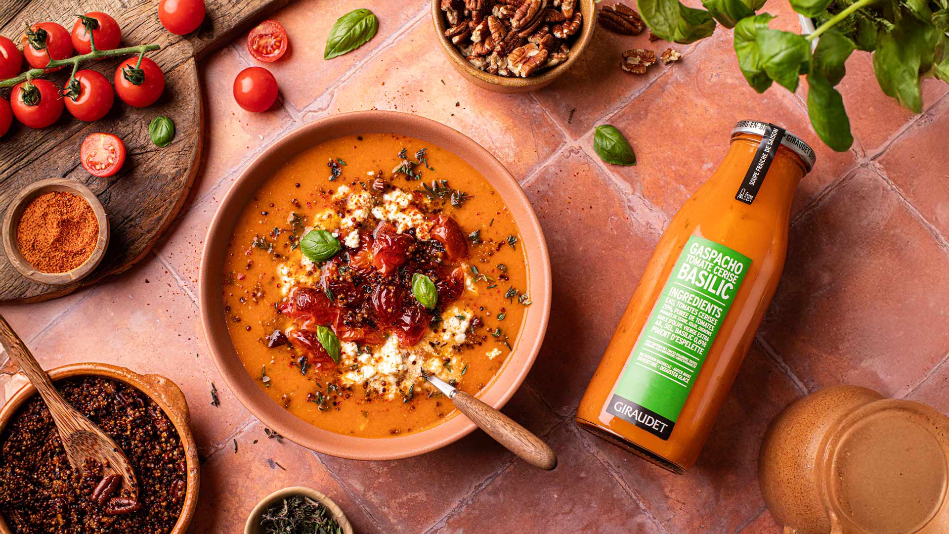 Gaspacho Tomates Cerises & Basilic
