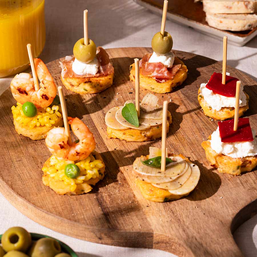 Pintxos revisités aux quenelles de Chorizo Pintxos revisités aux quenelles de Chorizo