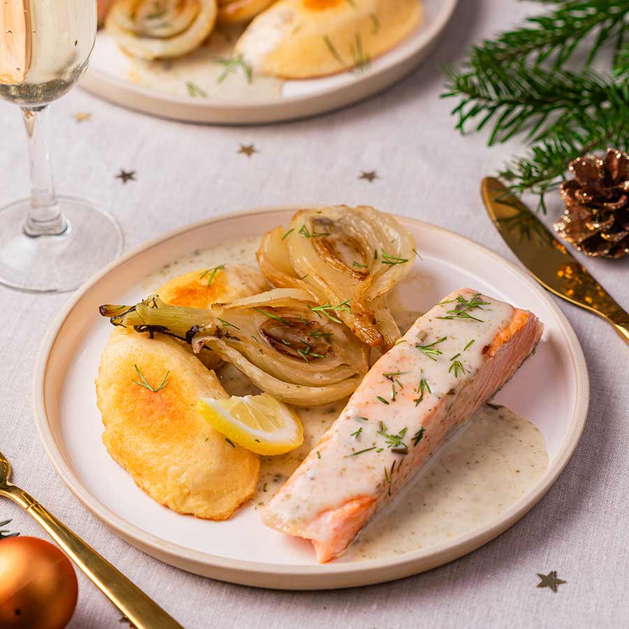 Pavés de saumon citronnés au fenouil Pavés de saumon citronnés au fenouil
